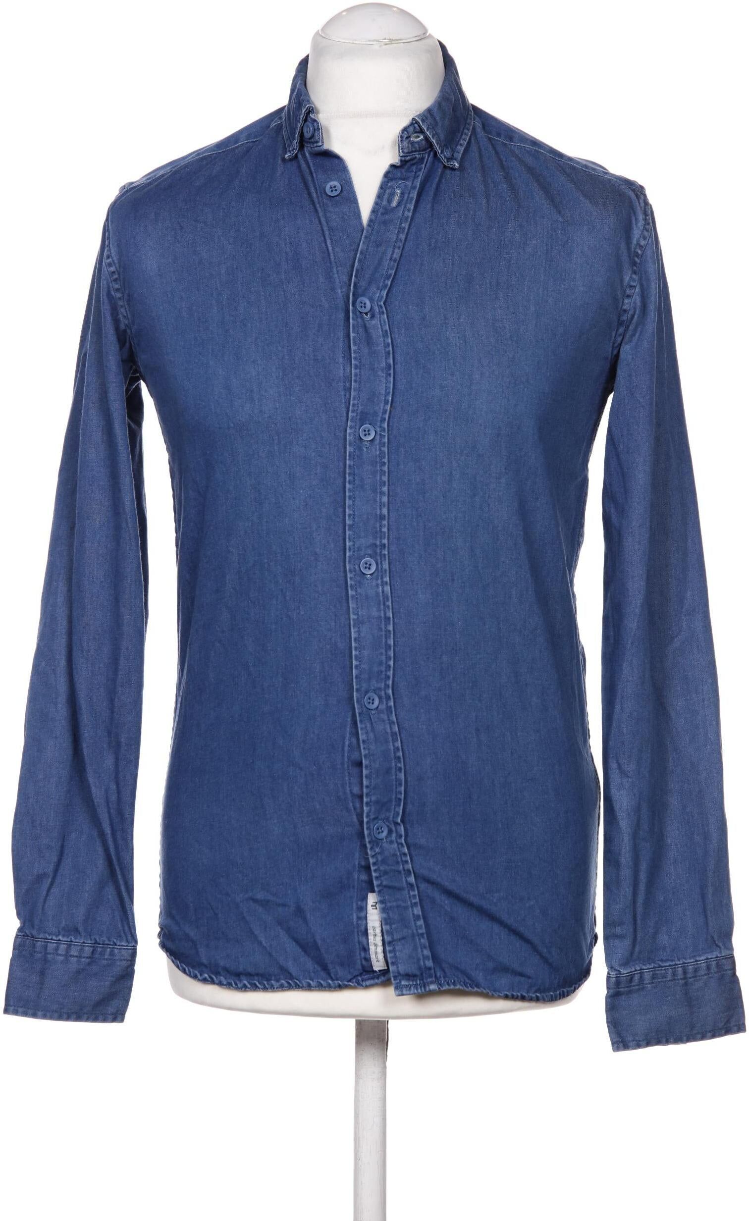 Minimum Herren Hemd, Blau, Gr. S, kein / Etikett - Second Hand