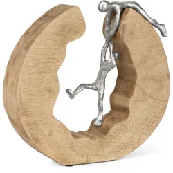 Moritz Skulptur Teamwork Teamarbeit 29 x 28 x 6 cm Holz Deko Figur