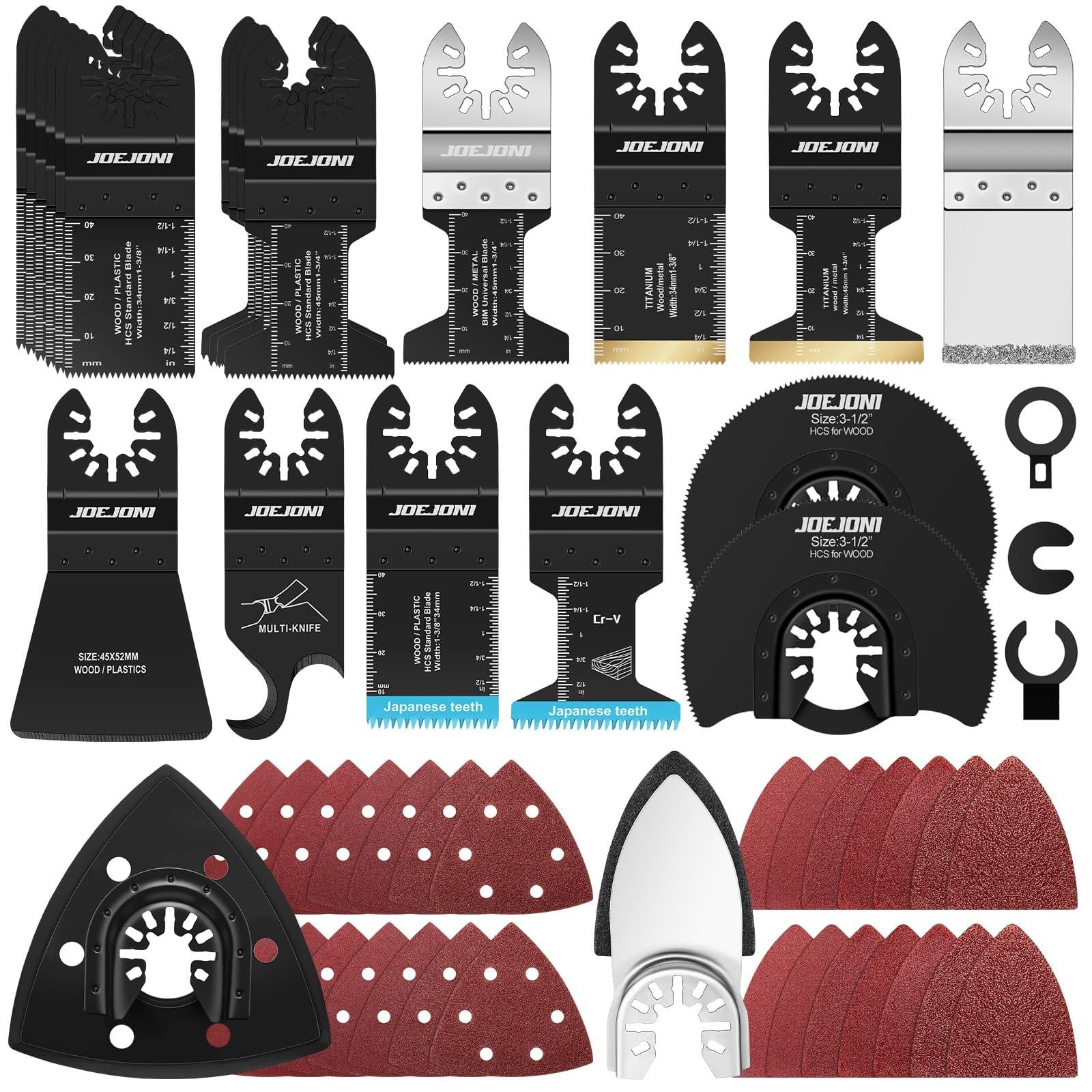 Selius 165-delige universele multitool accessoires set voor hout en metaal