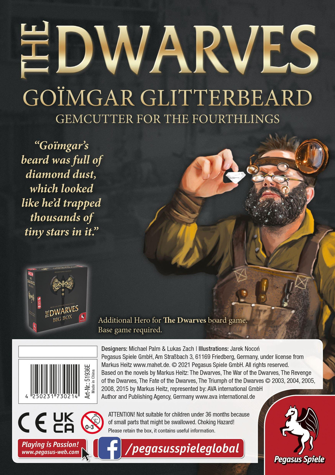 Het Dwarven Karakterpakket Goimgar Engelse editie