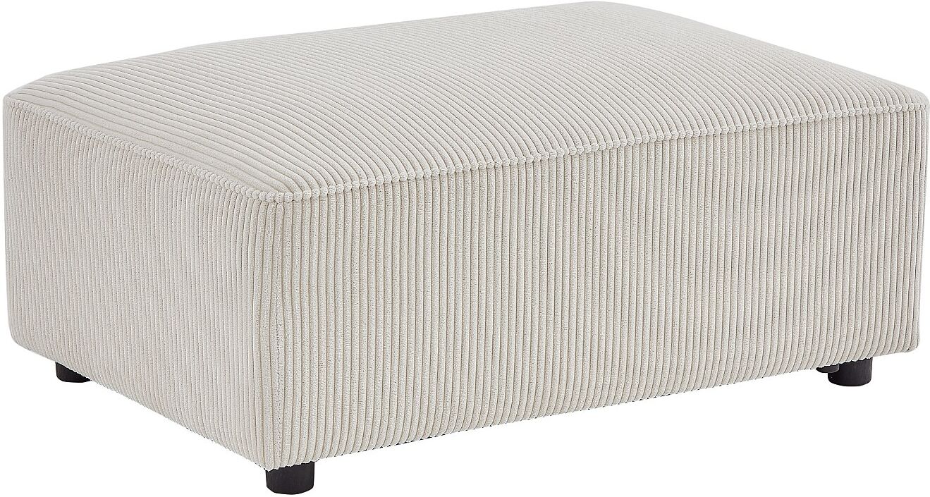 Vente-unique Sitzhocker -Beige - Cordsamt - MECODI