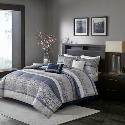 Madison Park Rhapsody 7 Piece Jacquard Comforter Set