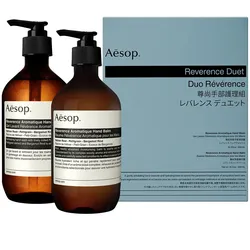 1L Aesop Reverence Duet (Hand Wash 500ml + Hand Balm 500ml)