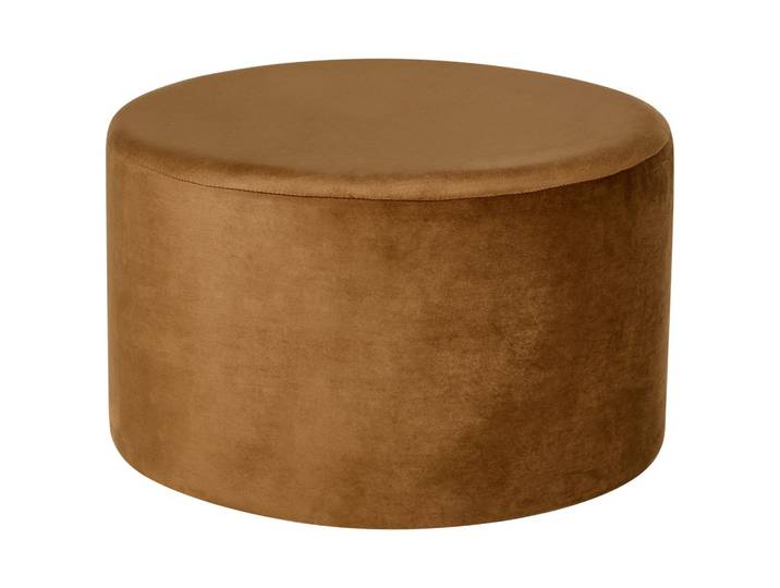 POUF Samtstoff Goldbraun Millen