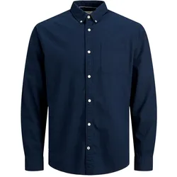 Jack & Jones Herren Freizeit Hemd JJEOXFORD - Slim Fit - Cashmere Blue (12182486) - S