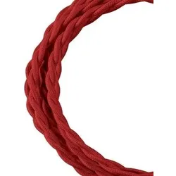 Bailey-Gewebekabel verdrillt 2-adrig rot 3m