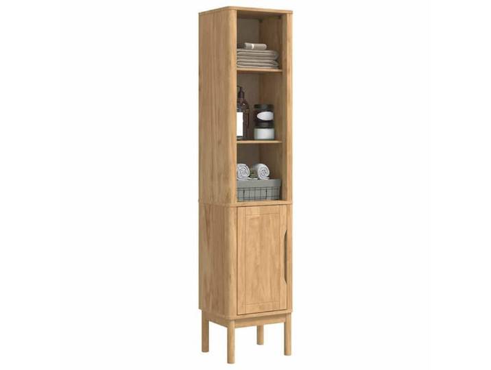 NEW Marron Cabinet WC - VIDAXL - Meuble de salle de bain haut FLORO Cire marron 35X30X160 cm - design élégant（1parcel）1778594