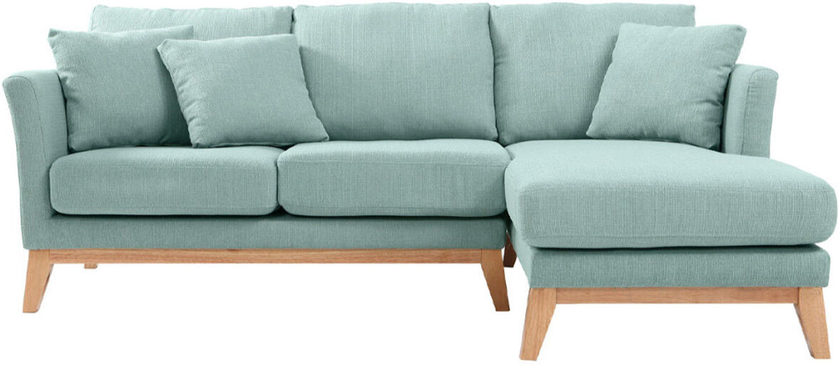 Miliboo Ecksofa rechts skandinavisch Lagunenblau OSLO
