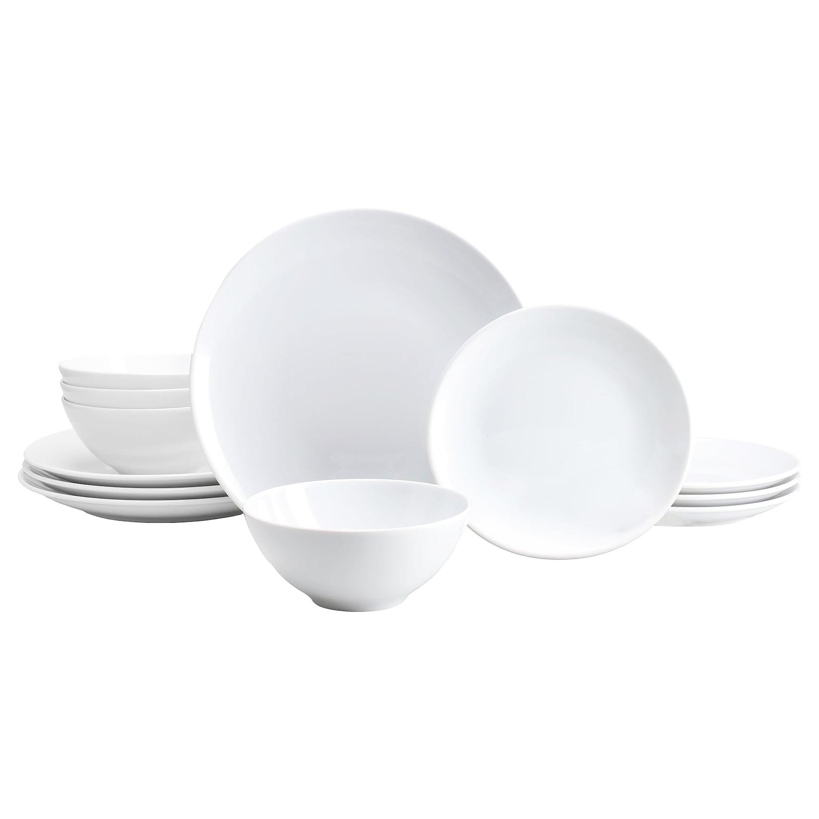 CreaTable - 24984 Bistrot Weiss, Tellerset 12-tlg