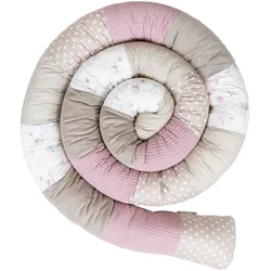 Ullenboom Nestchenschlange 400 cm Waffelpiqué/Cord, rosa