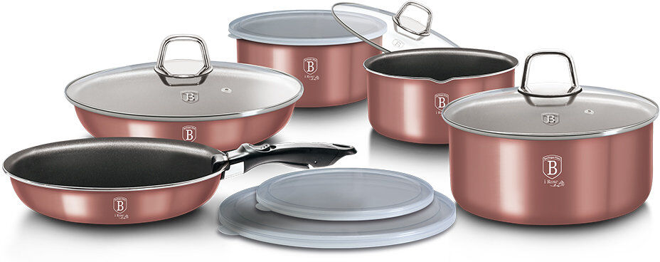 Berlinger Haus 11 - Piece Non-Stick Cookware Set Rose 11