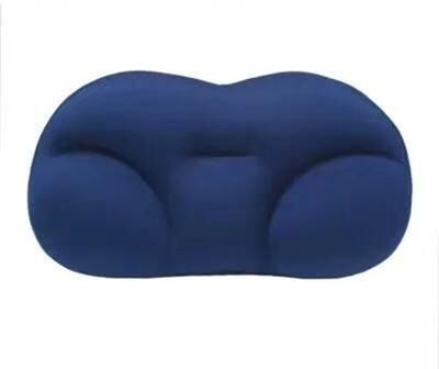 Combo Retail Shop All round Egg Shaped Cloud Pillow, Soft Bed Pillow For Nursing, 3D Ergonomic Sleeping Memory Foam, Ergonomic Pillow dark Blue 40x25x10cm