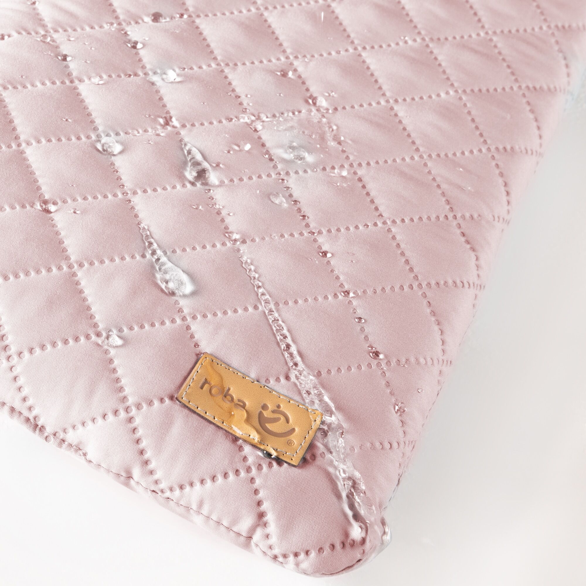 Laufgittereinlage ROBA "Style, 4-eckig", bunt (mauve, rosa), Obermaterial: 100% Polyester. Füllung: 100% Polyester, Bettnestchen, Laufgittereinlage mauve, rosa Einheitsgröße