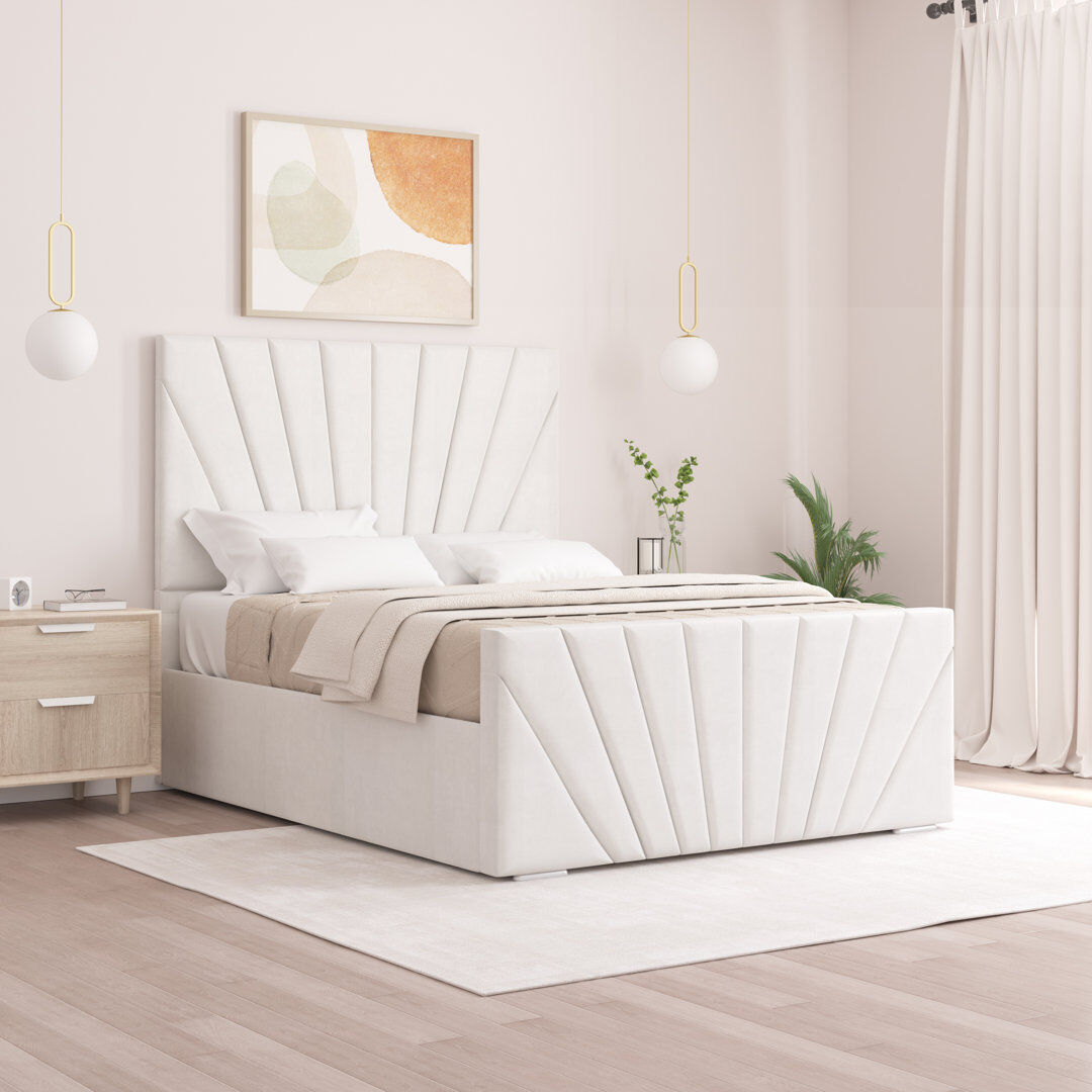 Fairmont Park Aayanah Upholstered Bed White Single (3')