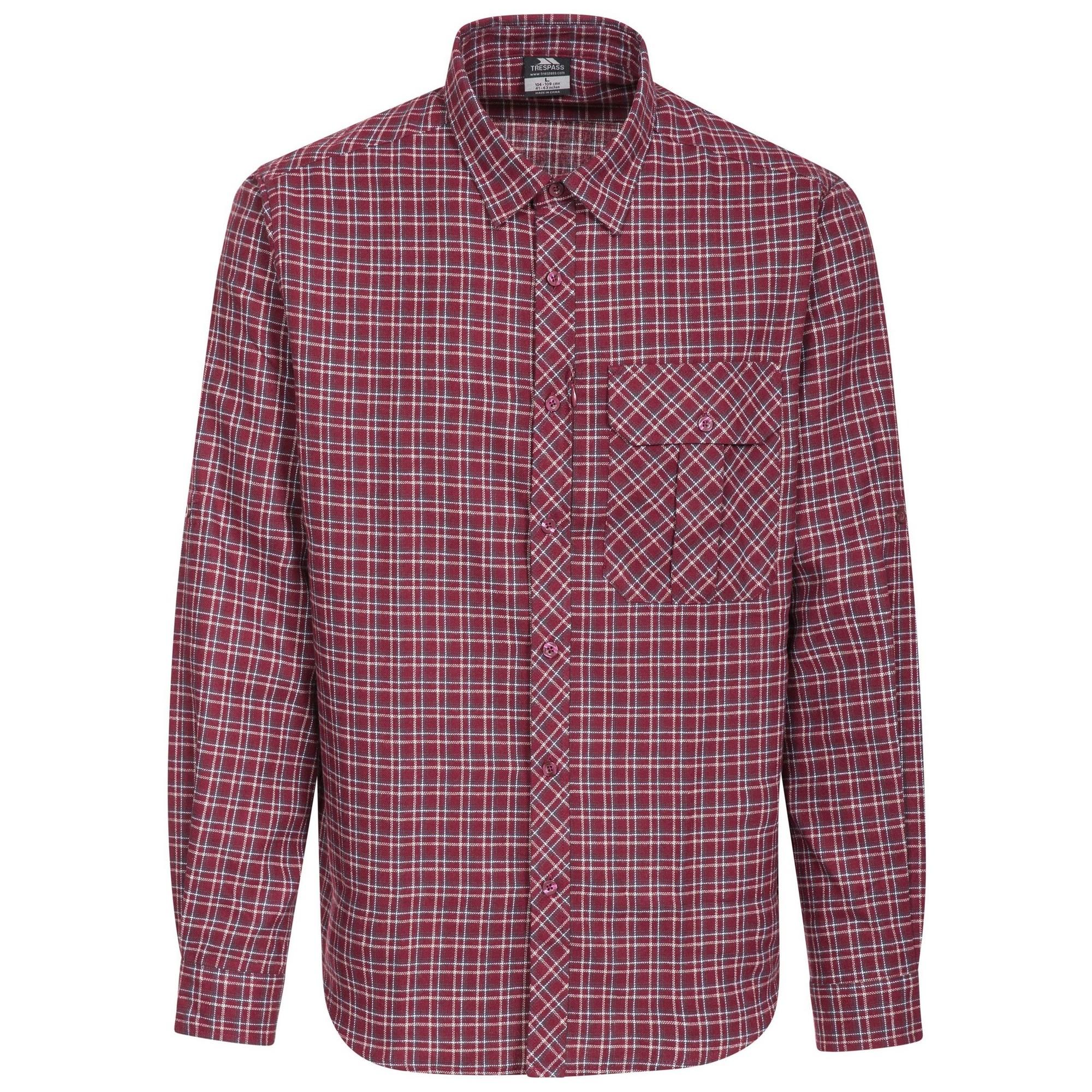 Trespass Heren Snyper Check Shirt (Roodkapje)