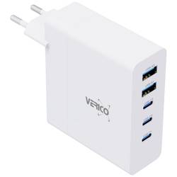 Verico Mojo 140W GaN 5 USB Ladegerät 140 W 2x USB-A, 3x USB-C® USB PD 3.0 Weiß Innenbereich 4OJ-ABGWE1-N1
