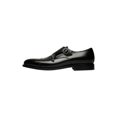 Slipper HENRY STEVENS "Marshall CDM Businessschuh", Herren, Gr. 44, Leder, schwarz, Schuhe Slipper, Herren Slipper Lederschuhe handgefertigt, Anzugschuhe