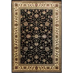 KURZFLORTEPPICH TANNHEIM, orientalisch, aus Polypropylen, Schwarz, 200 x 290 cm