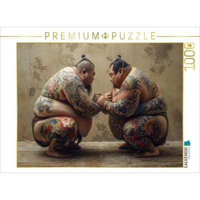 CALVENDO Puzzle Lutte sumo | 1000 Teile Lege-Größe 64x48cm Foto-Puzzle für glückliche Stunden