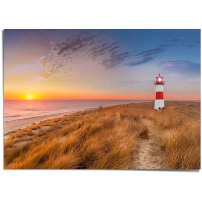 Poster REINDERS "Leuchtturm", bunt (farbe bild(er): bunt), B:140cm H:100cm T:0,1cm, Papier, Bilder, Poster
