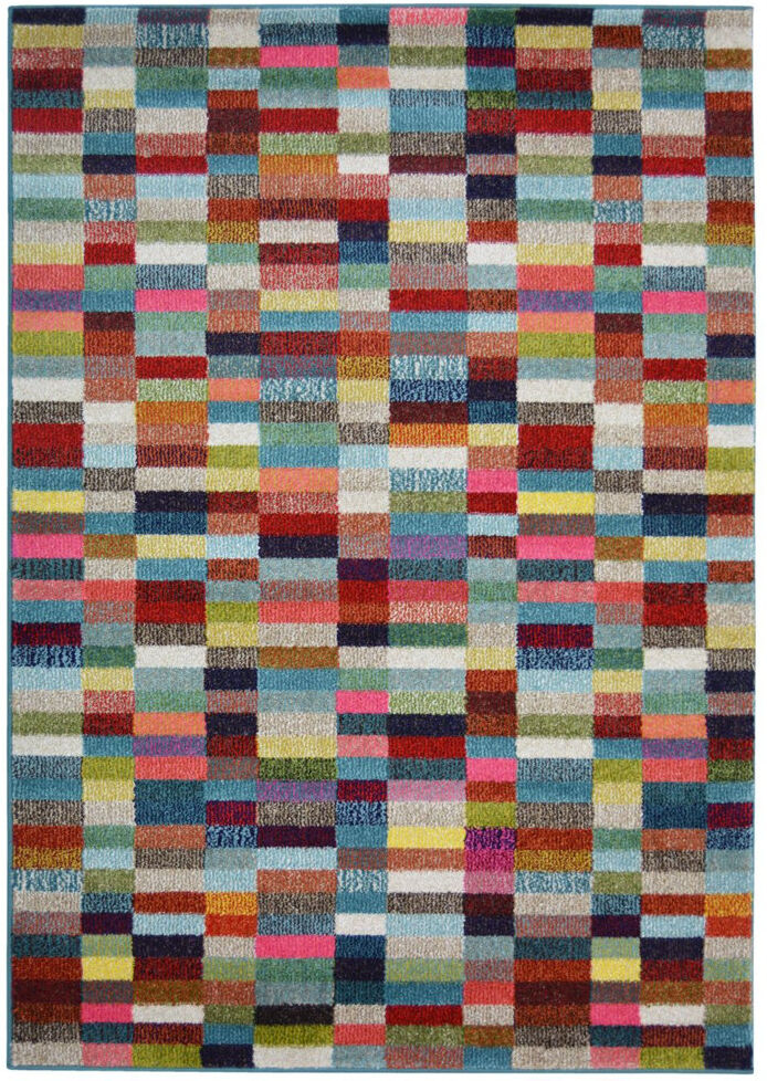 World Menagerie Parkview Rectangle Geometric Shapes Berber Multi Rectangle 13'4" x 19'2"