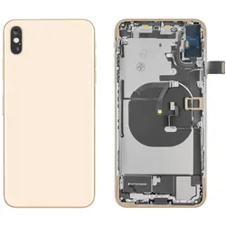 iPhone XS Max Gehäuse mit Backcover Gold