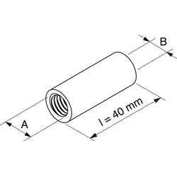 Reduziermuffe Typ: RDM M12/M10