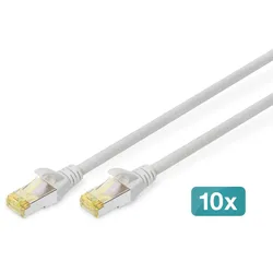 Digitus CAT 6A S/FTP Patchkabel, 10 Stück