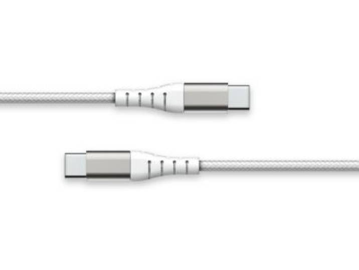 Force Power - Câble Usb Vers Usb-C Renforcé 1.2m Recyclé Blanc