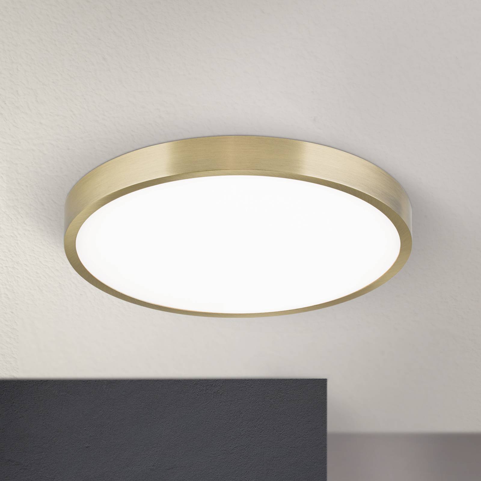 Orion Lámpara de techo LED Bully, Latón / Oro, Salón / Comedor, Aluminio, Moderno, Lámpara de techo LED