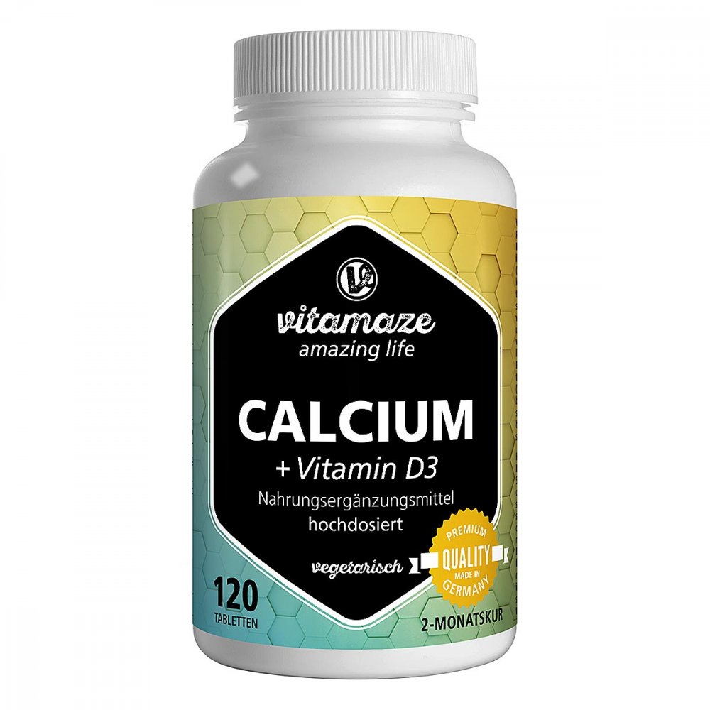 Vitamaze GmbH Calcium D3 600 mg/400 I.e. vegetarisch Tabletten 16018597