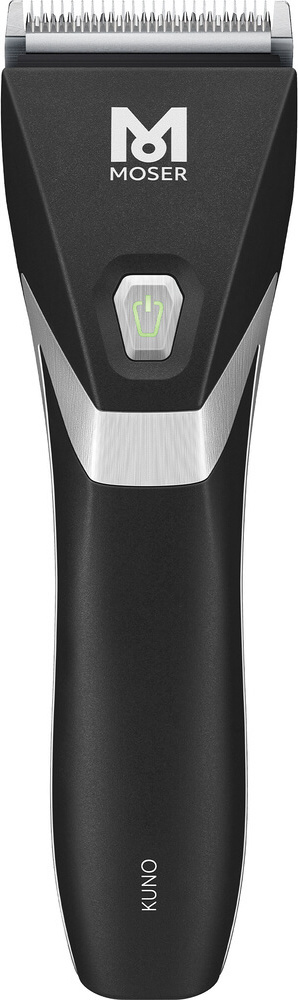 Moser Kuno, Schwarz, Silber, 4,6 cm, 7200 RPM, Wechselstrom/Batterie, 120 min, Integrierte Batterie
