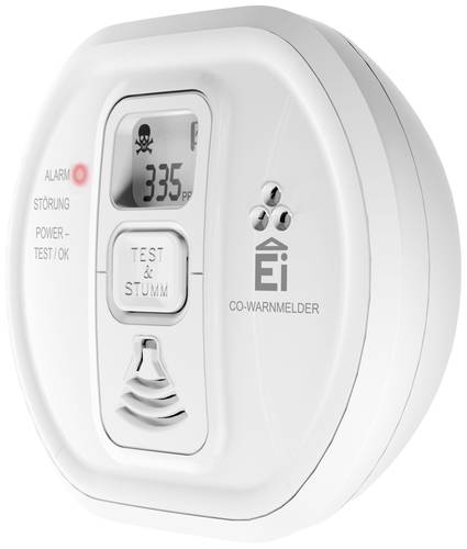Ei Electronics i-serie Kohlenmonoxid-Melder inkl. 10 Jahres-Batterie batteriebetrieben detektiert Kohlenmonoxid