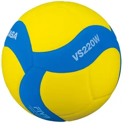 MIKASA VS220W-Y-BL Volleyball Kinder gelb/blau 5