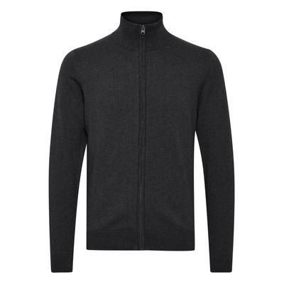 Strickjacke 11 PROJECT "Strickjacke PRMelker", Herren, Gr. XXL, grau (charcoal mix), Obermaterial: 100% Baumwolle CO., Strickjacken Strickjacke