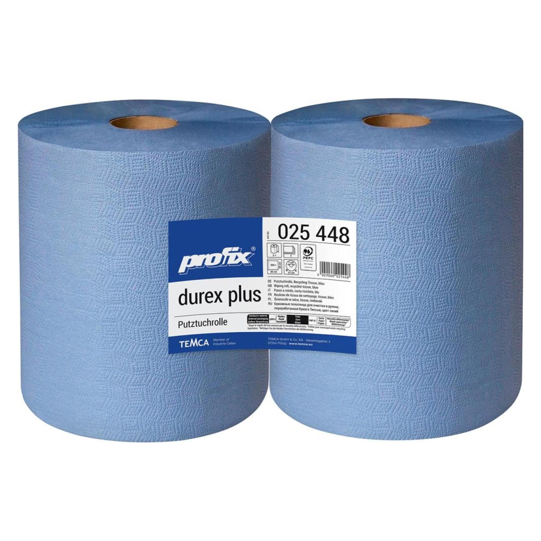 Profix Putztuch durex plus L380xB360ca. mm blau 3-lagig, perforiert (025448-01)