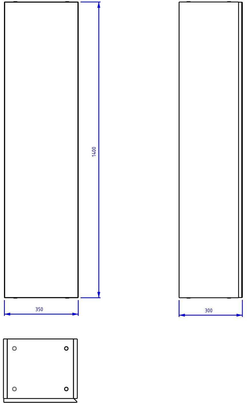 Megabad Profi Collection Loft Hochschrank Anschlag links
