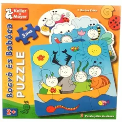 Bogyó und Babóca: Baby-Puzzle mit 2, 4 oder 6 Teilen