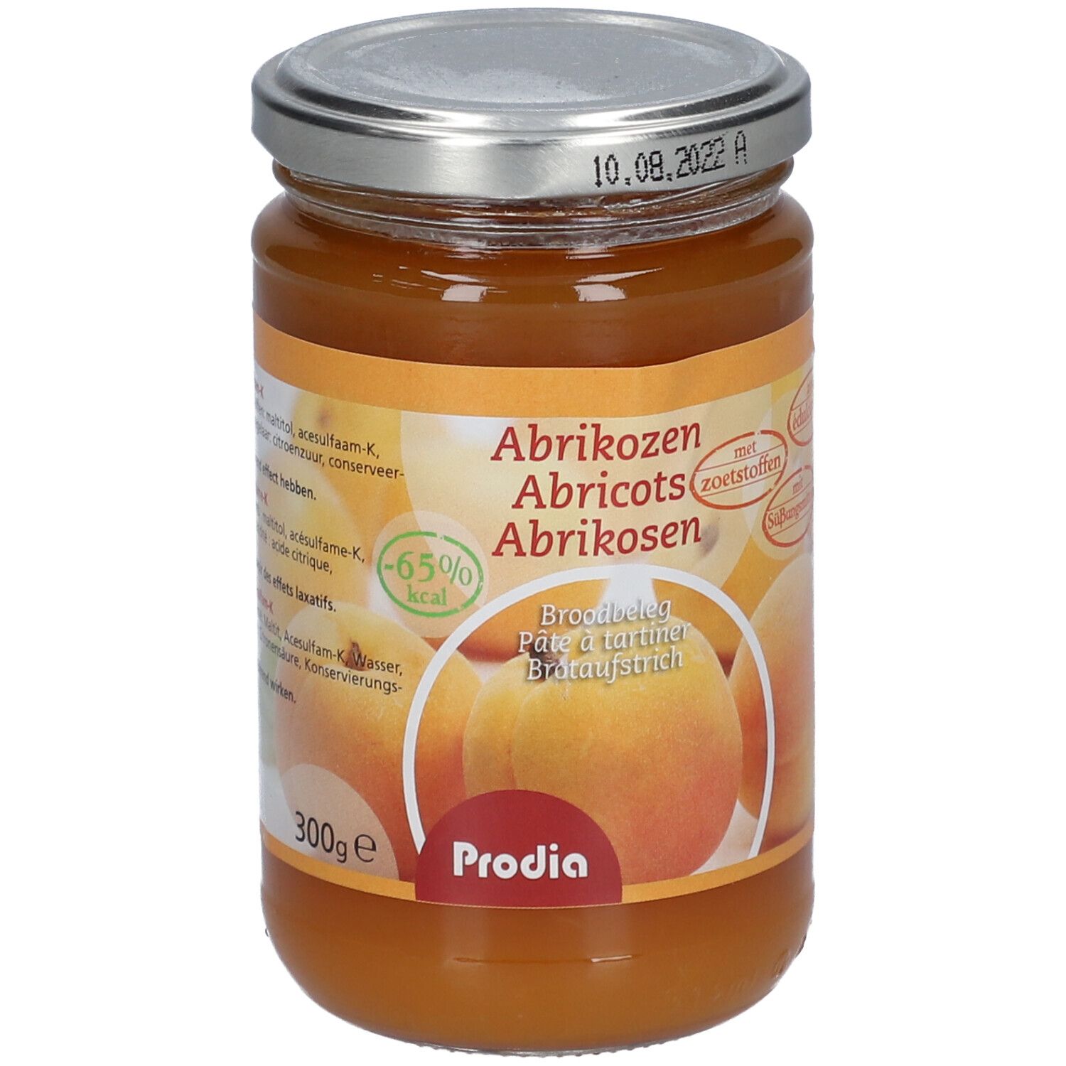 Prodia Broodbeleg Abrikoos + Maltitol 300 g Futter