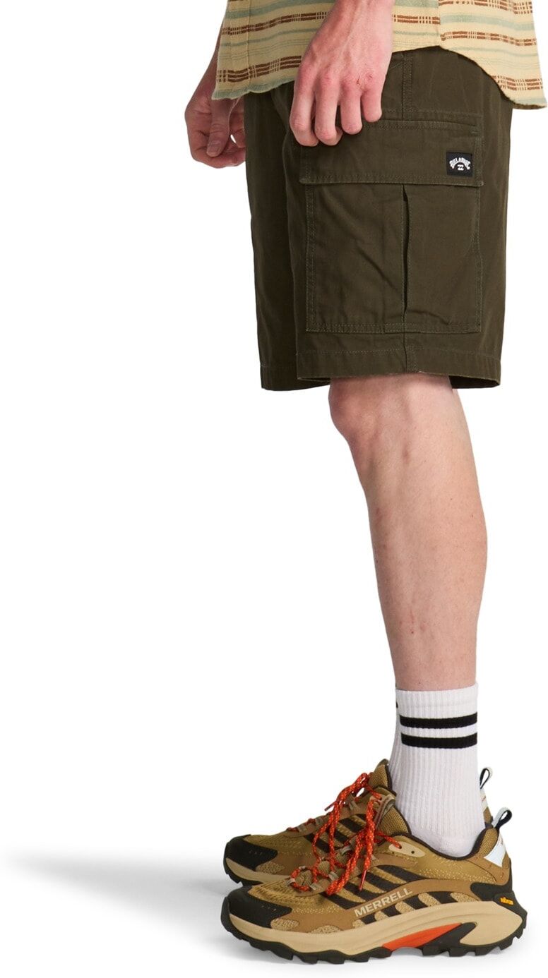 Cargoshorts BILLABONG "Combat", Herren, Gr. 33ML, Normalgrössen, braun (military), Obermaterial:100% Baumwolle., Hosen Cargoshorts military 33ML, Normalgrössen