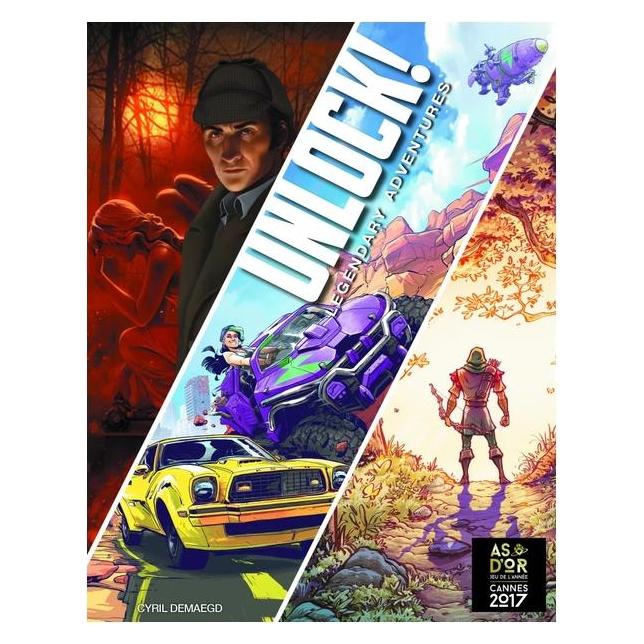 Asmodée UNLOCK 9! - Legendary Adventures (Englisch, 1 - 6 Spieler) (AMDUNLOCK)