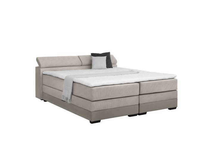 Boxspringbett 180/200 cm Graubraun