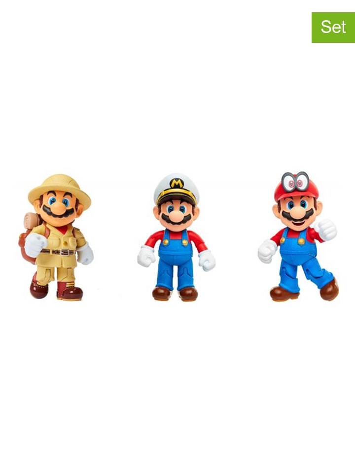 3er-Set: Spielfiguren "Nintendo Super Mario Mario Odyssey" - ab 3 Jahren - onesize