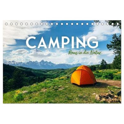 Camping - Raus in die Natur. (Tischkalender 2027 DIN A5 quer), CALVENDO Monatskalender