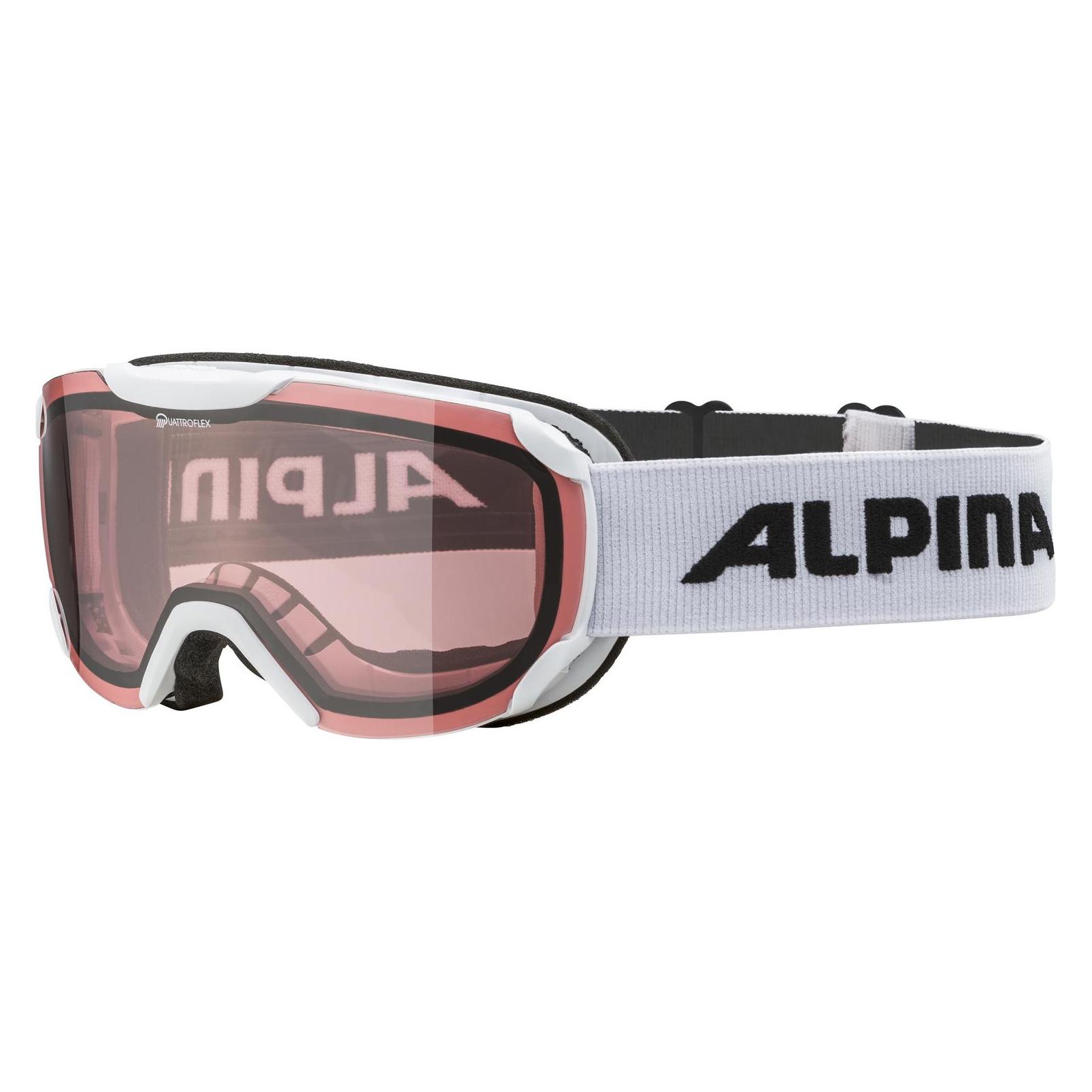 Alpina Thaynes Q Skibrille (Farbe: 015 white, Scheibe: QUATTROFLEX (S1)) (32319101)