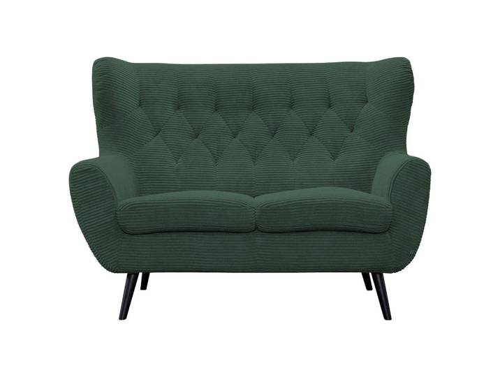 Stylife 2-Sitzer-Sofa Skagen, Grün, Holz, massiv, Uni, 137x101x95 cm, Typenauswahl, Fußauswahl, Stoffauswahl, Hocker erhältlich, Rücken echt, Wohnzimmer, Sofas & Couches, Sofas, 2-Sitzer Sofas