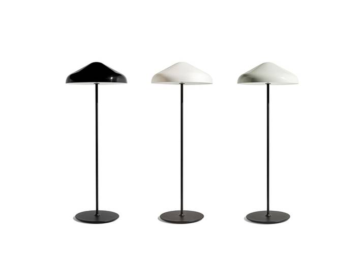 Pao Steel Stehleuchte Cool Grey - HAY - Wohnzimmer - Design - Metall - Mit Schirm