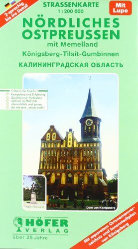 Klaus Höfer - Höfer Straßenkarten, Nördliches Ostpreußen (mit Memelland). Maßst. 1:200.000. - Preis vom 09.10.2026 07:28:09 h