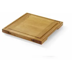 HENDI Servierbrett aus Eichenholz, 270x270x(H)20 mm