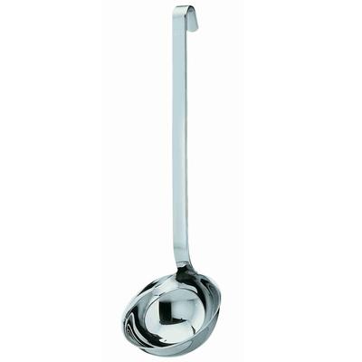 Schöpflöffel RÖSLE, silber (edelstahlfarben), Ø:7cm, Edelstahl 18/10, Kochlöffel, Schöpflöffel, Schöpfkelle mit Hakengriff, Edelstahl 18/10, spülmaschinengeeignet